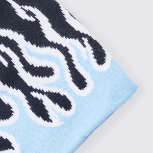 Dernier prix d'usine personnalisé Vente en gros Bonnets jacquard mode avec lettres brodées personnalisées Bonnets jacquard - Product Image 3