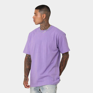 Camiseta personalizada de talla grande 100% de algodón con cuello redondo para hombre, camiseta de secado rápido con hombros caídos, técnica extragrande de corte cuadrado ligero - Product Image 2