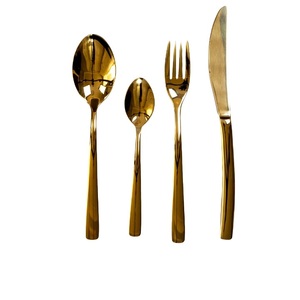 Juegos de cubiertos personalizados de diseño moderno para utensilios de cocina, artículos de Catering, juego de cubiertos de Metal, juego de cubiertos duradero decorativo hecho a mano - Product Image 3