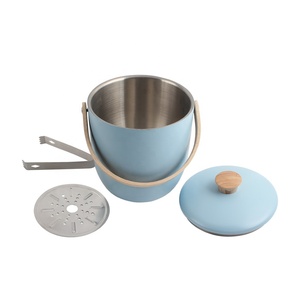 Portable <b>Ice</b> <b>Buckets</b> for Parties, Double-Wall <b>Ice</b> <b>Buckets</b> <b>with</b> <b>Lid</b>, Scoop and Tongs - Product Image 2