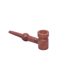 Nghệ Thuật Chạm Khắc tự nhiên thảo dược cổ Thiết kế 6 inch Cong Nâu gỗ ống cho quà tặng handmade Cherry gỗ - Product Image 3