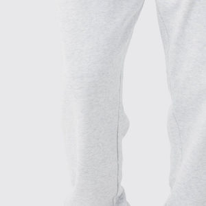 Pantalones de chándal informales personalizados de alta calidad para hombre, pantalones de chándal de gran tamaño, cintura elástica, encaje, lavado oscuro, medio recto, 100% algodón - Product Image 5