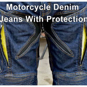 Pantalones Vaqueros Deportivos Personalizados, Resistentes al Viento, con Estampado y Bordado, para Motocross, Carreras de Motos, con Protecciones - Product Image 4