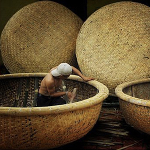 เรือตะกร้าไม้ไผ่กันน้ำเรือปะการังขนาดใหญ่เรือธรรมชาติสำหรับกิจกรรมตกปลาในแม่น้ำ - Product Image 6