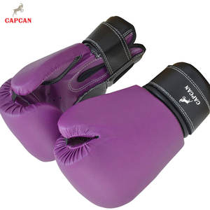 Gants de boxe en cuir à rembourrage haute densité avec fermeture auto-agrippante, design léger pour le kick-boxing et mouvements de main fluides - Product Image 2