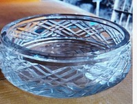 Bol en verre taillé à la main, design moderne, forme de fleur, décoration pour salon, maison, Noël/anniversaire/Nouvel An disponible