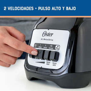 Batidora Oster, modelo de vidrio de acero inoxidable, BOTONES V/DE VIDRIO, fuente de alimentación eléctrica para trituración de hielo, calefacción, enchufe del Reino Unido - Product Image 2