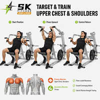 Machine de musculation commerciale SK à charge libre pour press à la presse inclinée, entraîneur de la partie supérieure du corps, équipement de salle de sport, modèle pour usage en centre de fitness