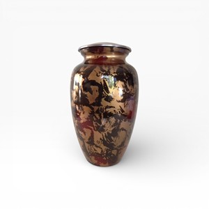 Urne funéraire moderne noire et argentée au design minimaliste avec couvercle amovible pour le stockage des cendres - Product Image 6