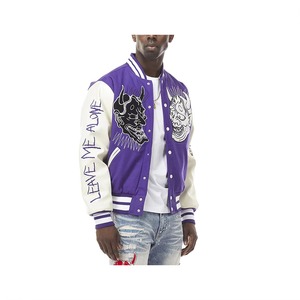 Veste universitaire personnalisée en chenille avec patchs brodés sur le devant, style hip-hop, en laine d'hiver, taille réelle, imprimés patchwork - Product Image 6