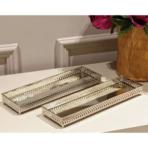 Meilleure vente Ramadan Dessert présentoir décor festif islamique plats de service en métal plateau de luxe lune étoile - Product Image 2