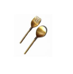 Fourchette cuillère en laiton et couverts design moderne logo personnalisé nouveau design cuillère en laiton produit d'artisanat et de vente naturel - Product Image 6