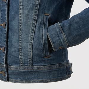 Chaqueta Vaquera Informal de Manga Larga para Mujer, Transpirable, Cálida, Elegante, Relleno de Algodón Personalizado, Diseño OEM de Otoño, Último Precio - Product Image 5