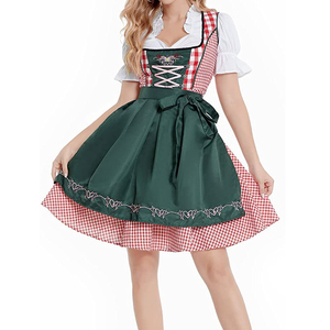 Excelente calidad, blusas informales personalizadas Mini Dirndl para mujer, estilo bávaro, último diseño, tela de gasa, longitud media, sólido - Product Image 2