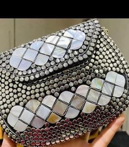 Vật liệu chất lượng cao lau tự nhiên và kim loại ví và túi Dally sử dụng tùy biến mẹ của Ngọc Trai Inlay ly hợp & túi phong cách mới - Product Image 1