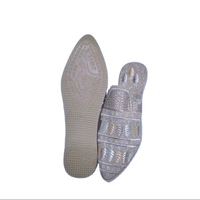 Tongs confortables à bout fermé pour femmes, idéales pour les mariages, l'intérieur, le printemps, l'été, l'automne, l'hiver, la plage, en tissu brodé avec semelle en caoutchouc