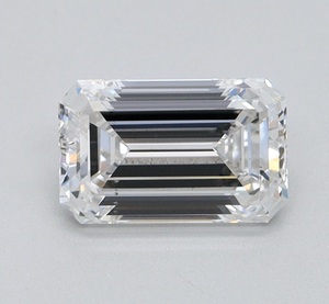 IGI 1 carat diamant blanc bague de fiançailles taille émeraude laboratoire cultivé VS2 clarté F couleur pour la fabrication de bijoux - Product Image 1