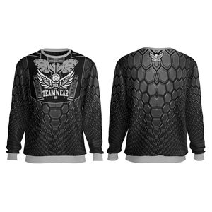 Sudadera gruesa y cómoda de algodón puro personalizada, sudadera DTG bordada con patrón, sudadera de calle alta a la moda, sudaderas con capucha - Product Image 3