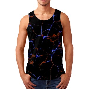 Débardeur de fitness pour hommes en polyester de haute qualité 2025, respirant, tricoté, séchage rapide, personnalisable avec impression sérigraphique pour la gym - Vente en gros - Product Image 1