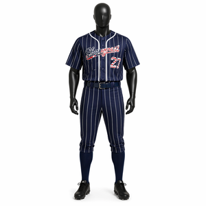 Polyester/Cotton <b>Baseball</b> Jersey Short Crew Neck T-Shirt Sublimated Print Custom Team Name Numbers Breathable Fabric Front/Back - Product Image 4