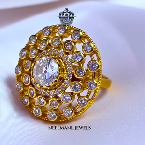 Bague en moissanite blanche AD Stone - Product Image 1