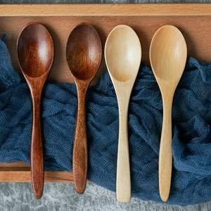 Vaisselle en bois de cuisine naturelle ustensiles de cuisine en bambou cuillère en bois ensemble d'ustensiles de cuisine avec support vente en gros et en ligne - Product Image 2