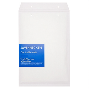SOENNECKEN G/4 Enveloppes à bulles, lot de 100, papier kraft blanc avec fermeture autocollante - Product Image 3