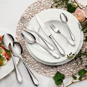 Ensemble de couverts en argent de qualité supérieure pour la cuisine de luxe à domicile restaurant élégant banquet et événements de mariage faits à la main - Product Image 6