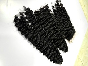 Extensiones de Cabello Humano Remy Azura de Fábrica, Frontales a Granel, Doble Trama, Doble Grosor, Ondulado, Negro, Todos los Colores, Sin Procesar - Product Image 6