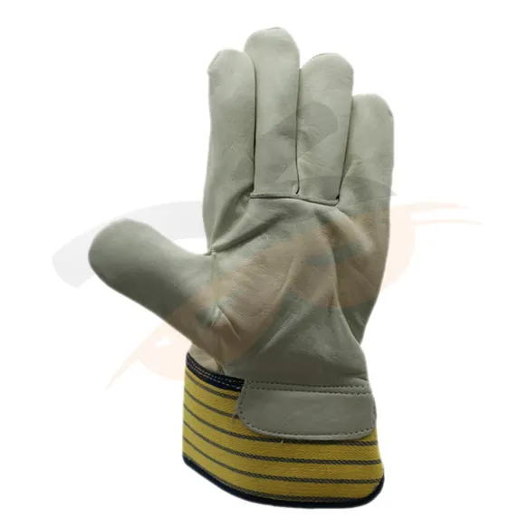 Hochwertige Schweiß handschuhe aus Rindsleder mit Sicherheits schutz
