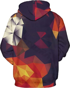 Hoodies pour hommes graphique lettre imprimé à manches longues sweat-shirt à cordon hauts pullover avec poche - Product Image 1