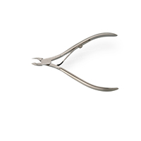 Coupe-cuticules professionnel en acier inoxydable Nghia Nipper à mâchoires complètes pour manucure et pédicure, idéal pour les cuticules épaisses et les ongles.