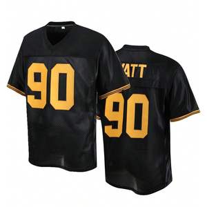 Camiseta Deportiva Retro de Malla 100% Poliéster de Alto Rendimiento, Personalizada con Nombre/Número, Estilo Americano para Fanáticos del Fútbol Americano - Product Image 1