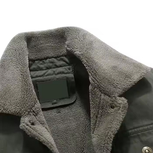 Veste en jean en toile pour homme, style streetwear, 100% coton, à capuche, respirante, séchage rapide, col rabattable - Product Image 6