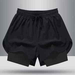 Short de sport absorbant la sueur hommes grande taille séchage rapide Gym 2 en 1 hommes Shorts 2023 Shorts d'été - Product Image 4