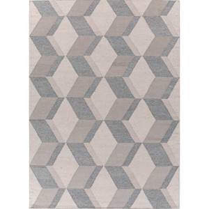 Alfombras de Lana Tejidas Planas Alhambra Ivory, Alfombras Rectangulares Geométricas Hechas a Mano de Yute para el Hogar, Sala de Estar, Dormitorio, Pasillo - Modelo ADWL-13128 - Product Image 1