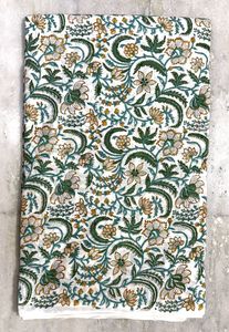 100% coton respirant main bloc imprimé tissu fabriqué à la main Jaipur patrimoine traditionnel écologique à la main coton tissu - Product Image 2
