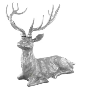 Décoration Sculpture Nouveau Design Aluminium Argent Cerf Sculpture pour Showpiece Décoration par decor impex - Product Image 1