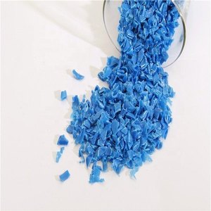 เม็ดพลาสติก HDPE รีไซเคิลเกรดฟิล์ม / เศษถัง HDPE สีน้ำเงิน / ขยะพลาสติกโพลีเอทิลีน ราคาขายส่ง - Product Image 2