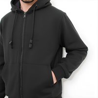 Sweat à capuche d'hiver 100% coton, confortable, en polaire, imperméable, écologique, avec design brodé, manches longues, 600g, OEM/ODM