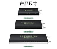 Splitter HDMI 2.0 1 Input 2/4/8 Output 4K 60Hz 18Gbps HDCP2.2 HDR 3D Distributor Video untuk PS5 Xbox PC Monitor TV