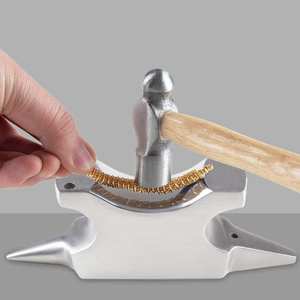 Enclume en acier à double corne pour la formation des métaux, surface de travail professionnelle pour la réparation de bijoux, outil de banc de forgeron - Product Image 5