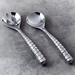 Dinner Fork <b>Spoon</b> Set With Long Handle Salad <b>Spoon</b> Servers Stainless Steel Silver Plated <b>Serving</b> <b>Spoons</b> - Product Image 3