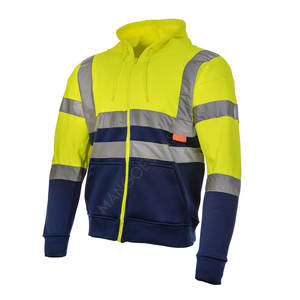 Hoodies réfléchissants haute visibilité personnalisés pour hommes: vêtements de travail de sécurité par les meilleurs fabricants Sweats à capuche pour hommes Sweats à capuche personnalisés Sweats à capuche haute visibilité - Product Image 4