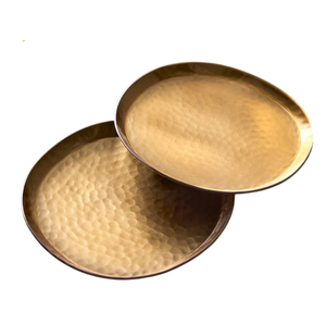Top Trending Metal <b>Round</b> Coasters for Dining <b>Table</b> Decor Kitchenware Golden Finished Drink Serving <b>Mats</b> & Pads - Product Image 3