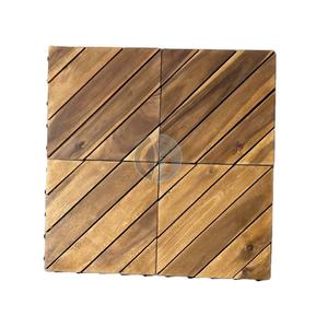 Dalles de terrasse en bois d'acacia contemporaines, antidérapantes, imperméables, pour l'extérieur, à emboîtement - Product Image 1