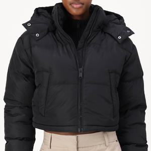 High Quality <b>Women</b> Quilted Insulated Warm Puffer Bubble Winter Cropped <b>Jackets</b> Windproof Bomber <b>Jacket</b> <b>For</b> <b>Women's</b> - Product Image 5