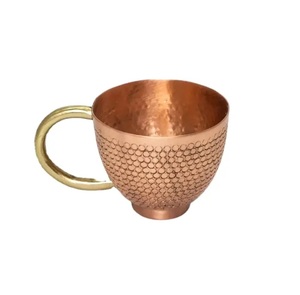 Indian Manufacturer <b>Beer</b> Drinking Cocktail Copper Mugs Party Bar Hammer Point Moscow Mule Copper Handles Cup Mule Mug - Product Image 3