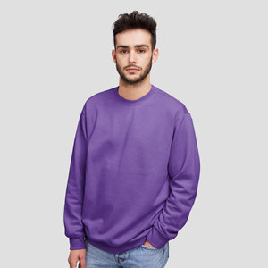 100% Cotton Wholesale School <b>Black</b> Classic Purple Player New Unisex Crewneck <b>Sweatshirt</b> - Product Image 4
