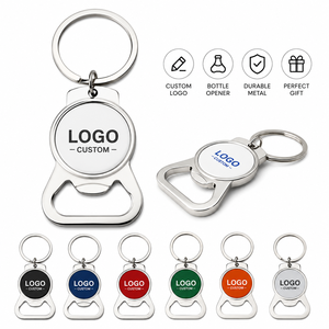 Porte-clés décapsuleur en alliage de zinc avec logo personnalisé, cadeau promotionnel pour brasserie, bar, magasin de bière, événement professionnel, cadeau publicitaire - Product Image 1